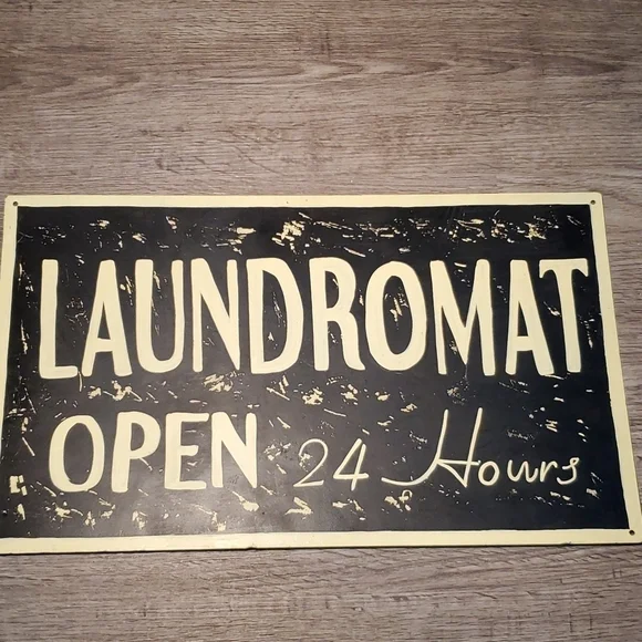 🥏 LAUNDROMAT OPEN SIGN - Picture 6 of 6